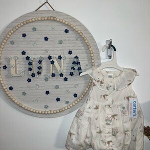 Carter's Cream Floral Baby Dress